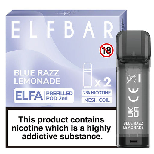 Blue Razz Lemonade Elfbar ELFA Prefilled Pods 2ml  Elf Bar   