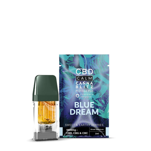 CBD Calm Cannablitz 1800mg Replacement Pod CBD Calm Blue Dream 