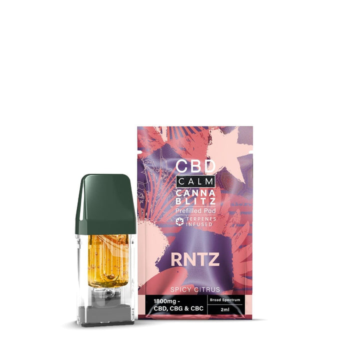 CBD Calm Cannablitz 1800mg Replacement Pod CBD Calm RNTZ 