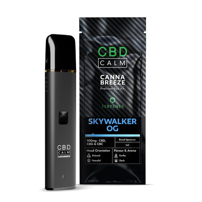 CBD Calm Cannabreeze 900mg CBD Vape Kit CBD Calm Skywalker OG 