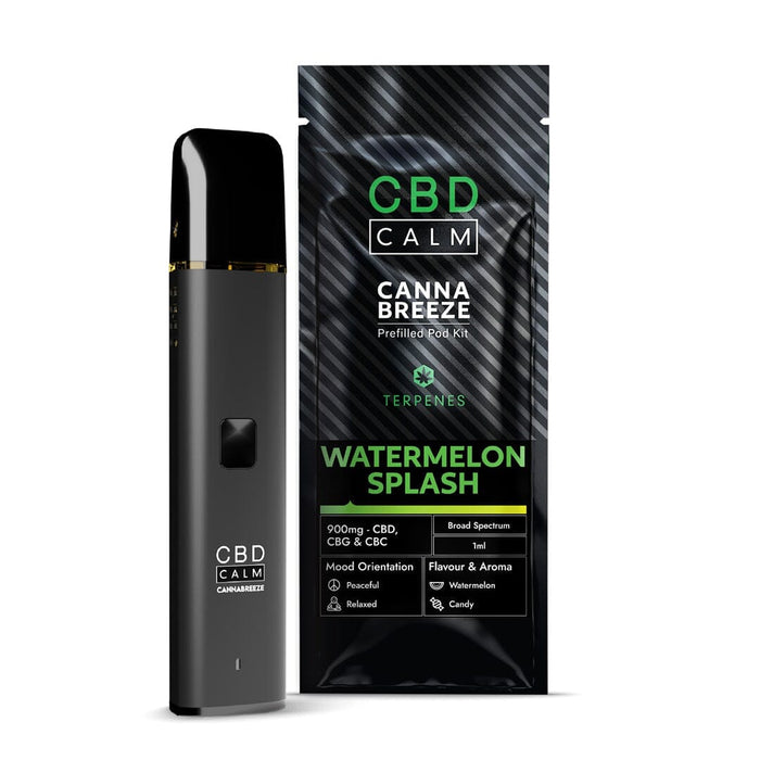 CBD Calm Cannabreeze 900mg CBD Vape Kit CBD Calm Watermelon Splash 