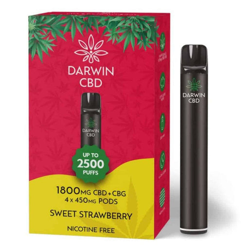 Darwin CBD Prefilled Pod System Starter Kit The Big One 1800mg Darwin Sweet Strawberry 