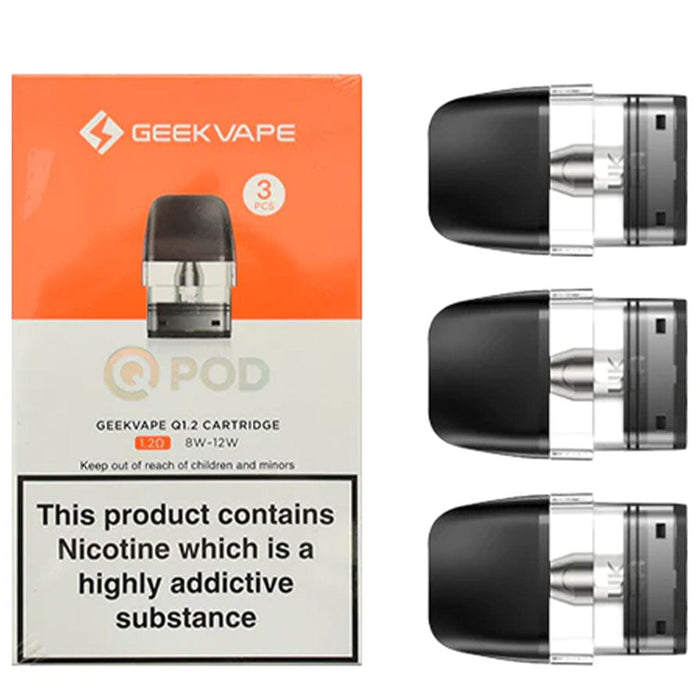 Geekvape Q Replacement Pods - 3pc Geekvape 1.2 Ohm 