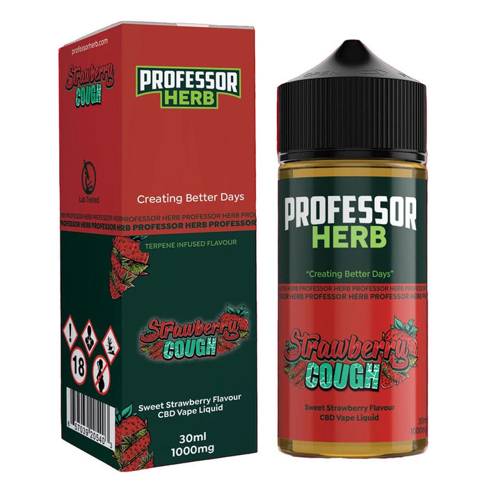 Professor Herb CBD Vape Liquid 1000mg/30ml Professor Herb Strawberry Cough 