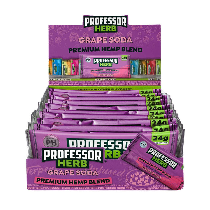 PROFESSOR HERB Premium Hemp Blend (24g) - Assorted Flavours (1 Pack) Professor Herb Grape Soda 