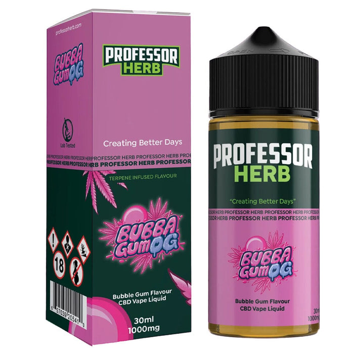 Professor Herb CBD Vape Liquid 1000mg/30ml Professor Herb Bubba Gum OG 