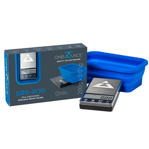 ON BALANCE SBS-200 THE ORIGINAL SILICONE BOWL SCALE - BLUE 200G X 0.01G On Balance 