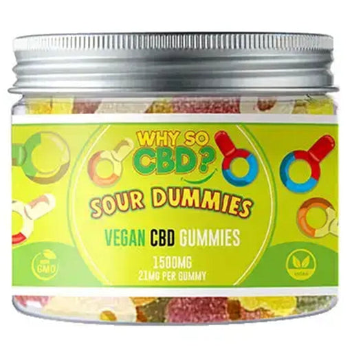 Why So CBD? 1500mg CBD Small Vegan Gummies Why So CBD Sour Dummies 