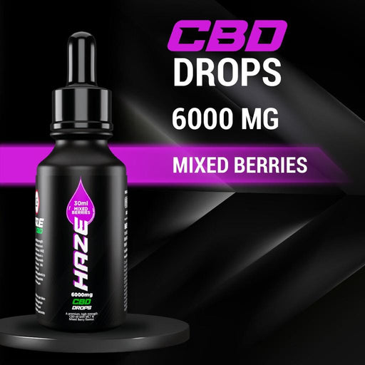 Mixed Berries Haze CBD Drops 30ml 6000mg Haze CBD 