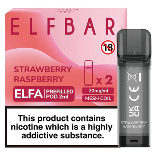 Strawberry Raspberry Elfbar ELFA Prefilled Pods 2ml Elf Bar 