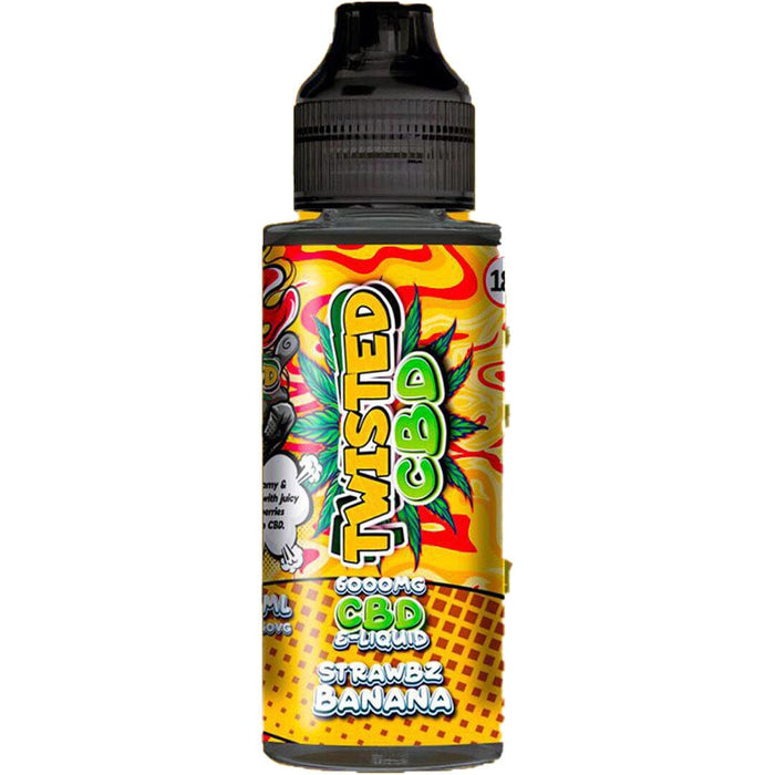 Twisted CBD Strawbz Banana 6000mg E-Liquid Just4cbd Twisted CBD Strawbz Banana 6000mg E-Liquid Just4cbd